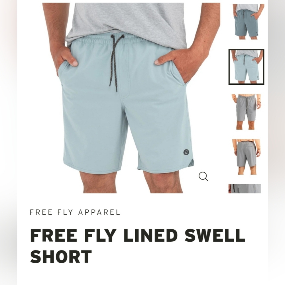 Free Fly Lined Swell Shorts in Coastal Sage